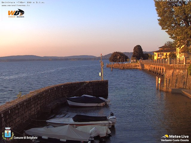time-lapse frame, Belgirate sud est webcam