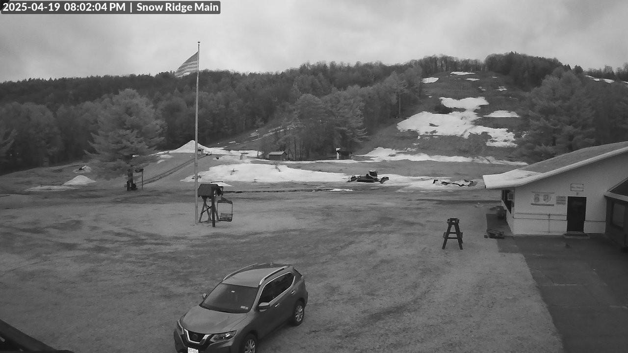 time-lapse frame, Snow Ridge Ski Hill webcam