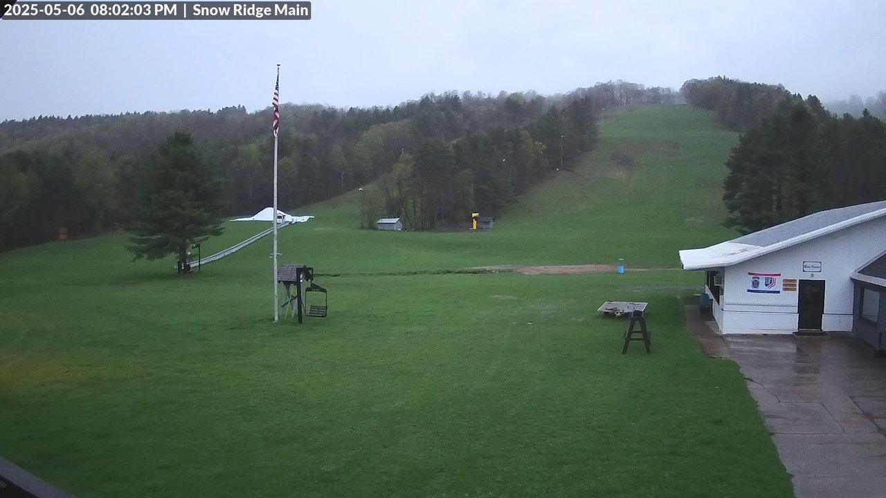 time-lapse frame, Snow Ridge Ski Hill webcam