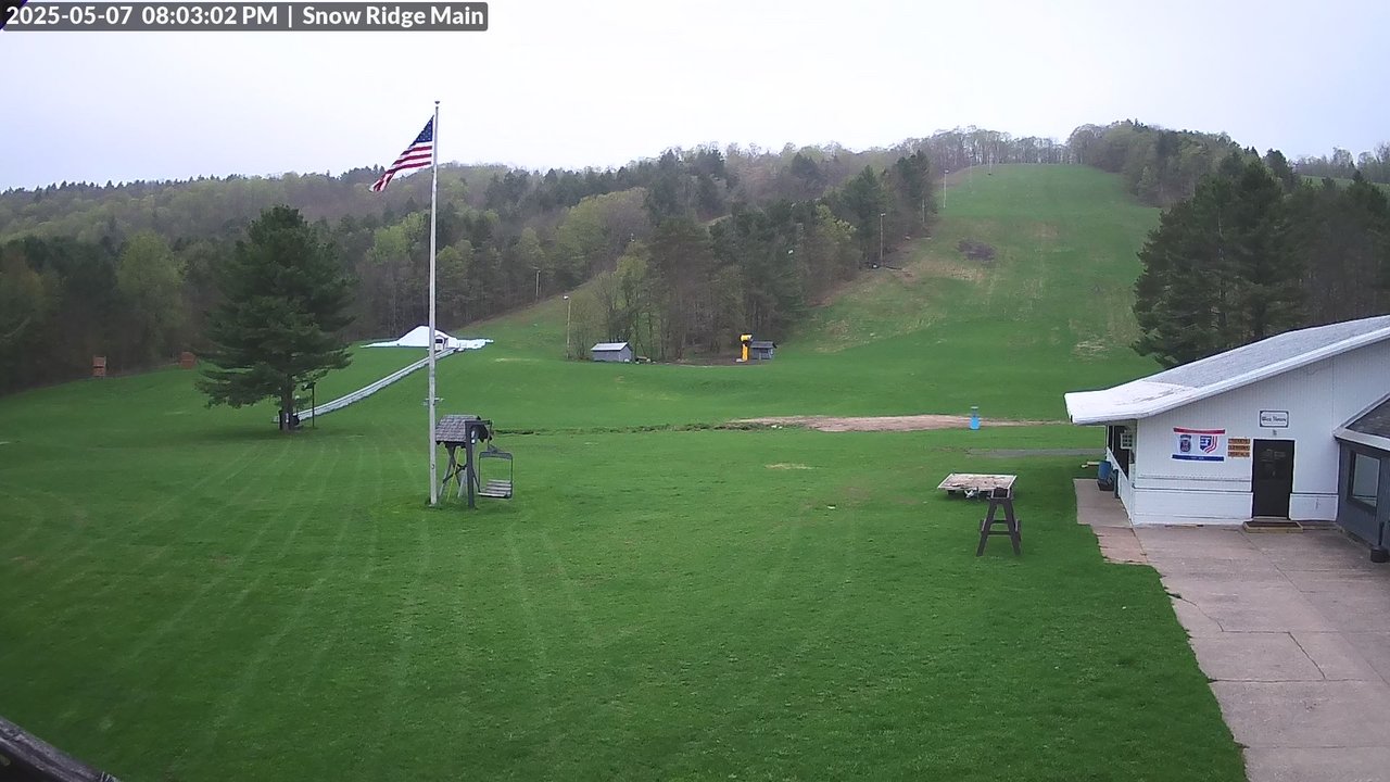 time-lapse frame, Snow Ridge Ski Hill webcam