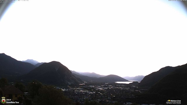 time-lapse frame, Gravellona Toce panoramica webcam