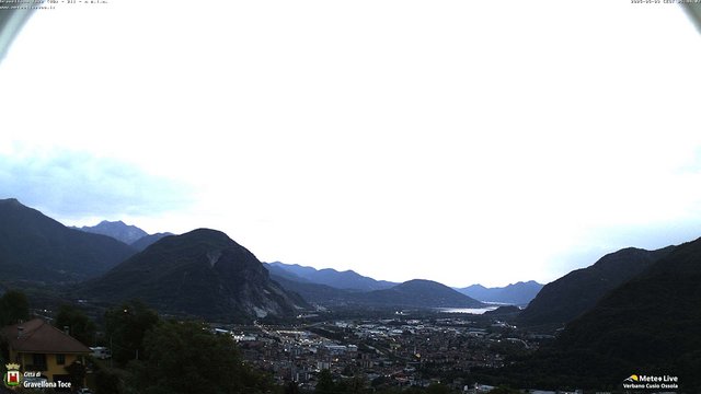 time-lapse frame, Gravellona Toce panoramica webcam