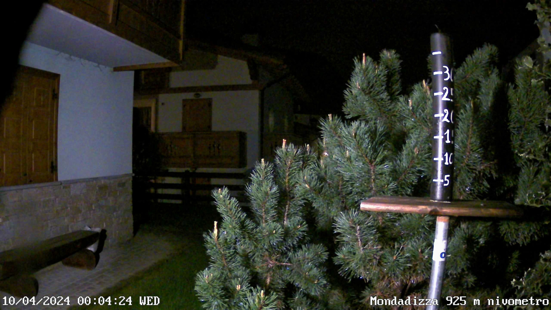 time-lapse frame, Mondadizza 925 m nivometro webcam