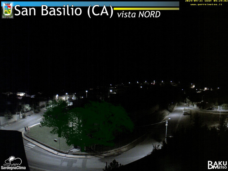 time-lapse frame, San Basilio webcam