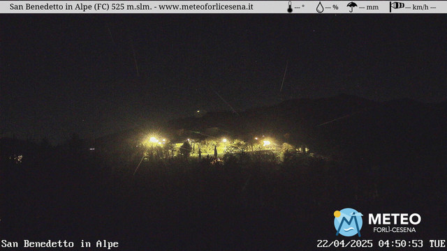 time-lapse frame, San Benedetto in Alpe webcam