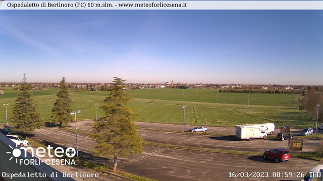 time-lapse frame, Ospedaletto di Bertinoro webcam