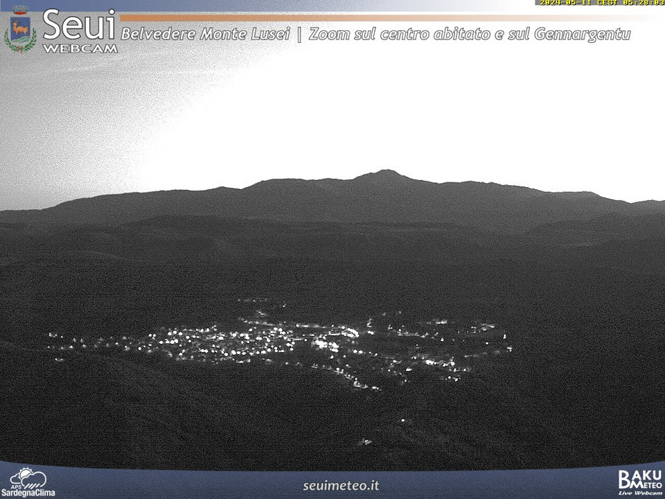 time-lapse frame, Monte Lusei Seui webcam