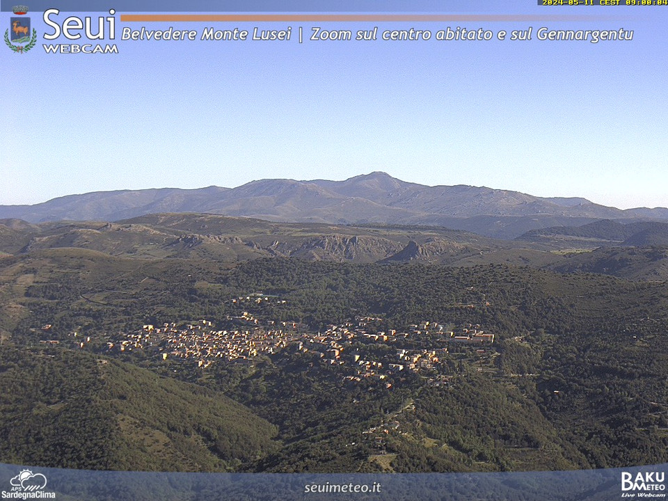 time-lapse frame, Monte Lusei Seui webcam