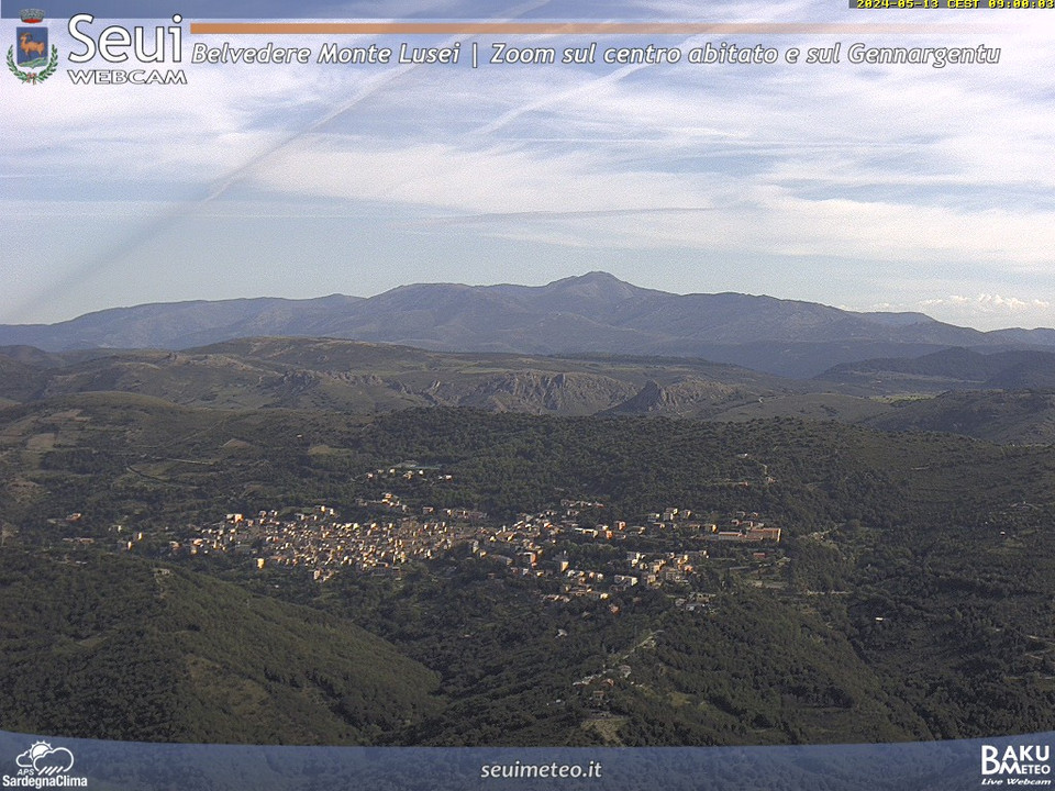 time-lapse frame, Monte Lusei Seui webcam