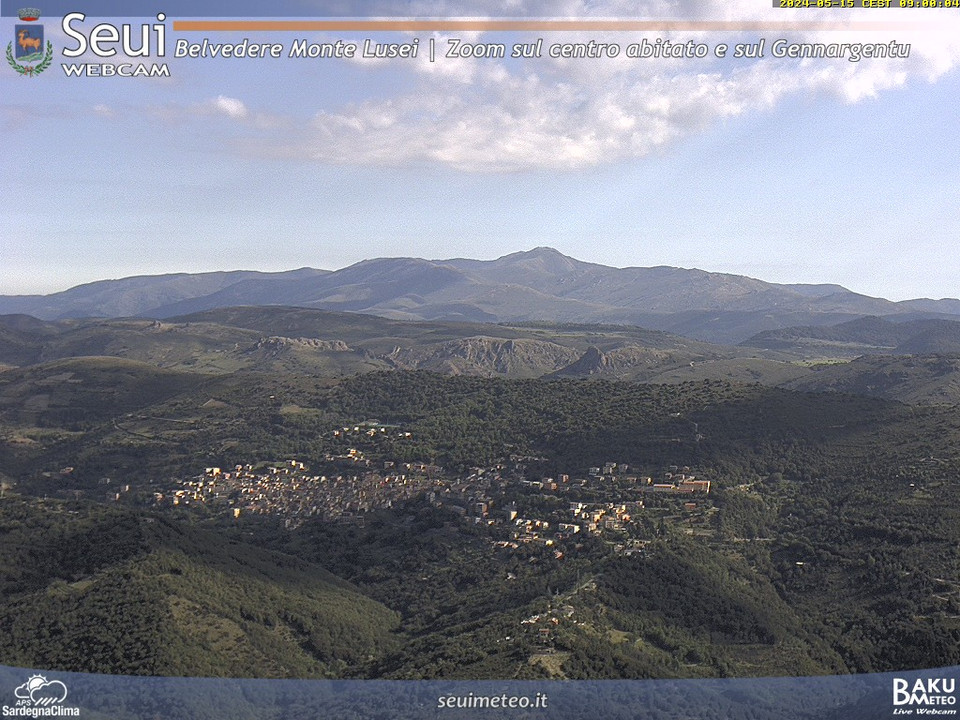 time-lapse frame, Monte Lusei Seui webcam