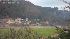 view from Webcam in Bad Schandau Sächsische Schweiz on 2022-01-19