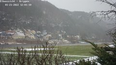 view from Webcam in Bad Schandau Sächsische Schweiz on 2022-01-21