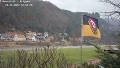 view from Webcam in Bad Schandau Sächsische Schweiz on 2022-01-26