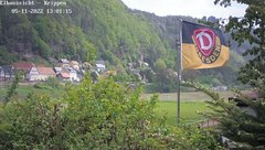 view from Webcam in Bad Schandau Sächsische Schweiz on 2022-05-11