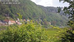view from Webcam in Bad Schandau Sächsische Schweiz on 2022-05-18
