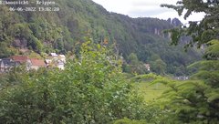 view from Webcam in Bad Schandau Sächsische Schweiz on 2022-06-06