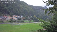 view from Webcam in Bad Schandau Sächsische Schweiz on 2022-09-17