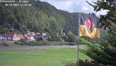view from Webcam in Bad Schandau Sächsische Schweiz on 2022-09-18