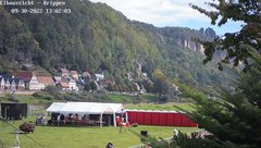 view from Webcam in Bad Schandau Sächsische Schweiz on 2022-09-30