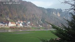 view from Webcam in Bad Schandau Sächsische Schweiz on 2022-11-23