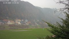 view from Webcam in Bad Schandau Sächsische Schweiz on 2022-11-24