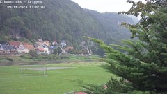 view from Webcam in Bad Schandau Sächsische Schweiz on 2023-09-14