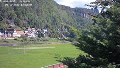 view from Webcam in Bad Schandau Sächsische Schweiz on 2023-09-15