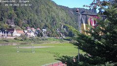view from Webcam in Bad Schandau Sächsische Schweiz on 2023-09-20