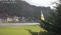 view from Webcam in Bad Schandau Sächsische Schweiz on 2024-02-13