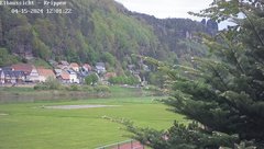 view from Webcam in Bad Schandau Sächsische Schweiz on 2024-04-15
