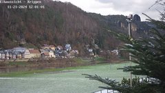 view from Webcam in Bad Schandau Sächsische Schweiz on 2024-11-21