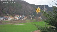 view from Webcam in Bad Schandau Sächsische Schweiz on 2024-12-22