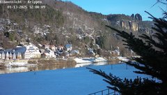 view from Webcam in Bad Schandau Sächsische Schweiz on 2025-01-13