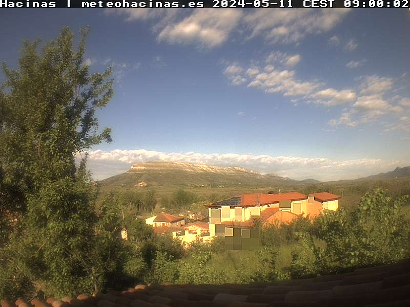 time-lapse frame, Meteo Hacinas webcam