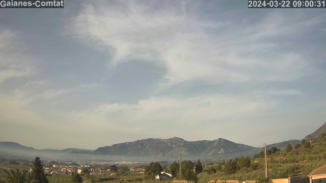 time-lapse frame, Gaianes - El Comtat webcam