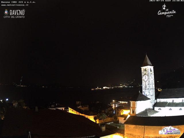 time-lapse frame, Baveno webcam