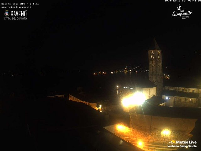 time-lapse frame, Baveno webcam