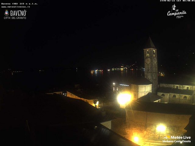 time-lapse frame, Baveno webcam