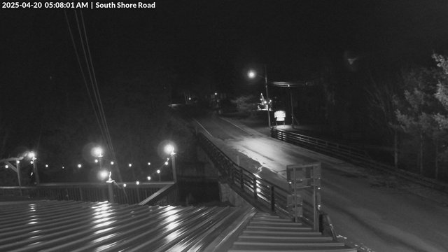 time-lapse frame, South Shore Rd, Inlet, NY webcam