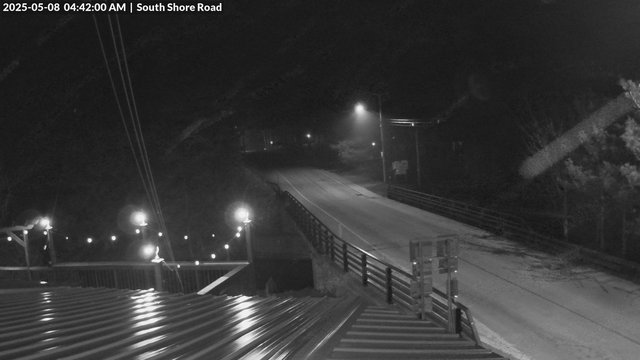 time-lapse frame, South Shore Rd, Inlet, NY webcam
