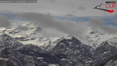 view from Alpe di Mera - Panorama Monte Rosa on 2024-03-11