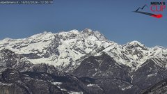 view from Alpe di Mera - Panorama Monte Rosa on 2024-03-16
