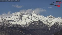 view from Alpe di Mera - Panorama Monte Rosa on 2024-04-02