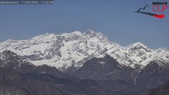 view from Alpe di Mera - Panorama Monte Rosa on 2024-04-11