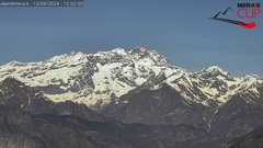 view from Alpe di Mera - Panorama Monte Rosa on 2024-04-13
