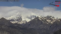 view from Alpe di Mera - Panorama Monte Rosa on 2024-04-17