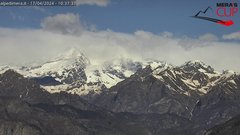 view from Alpe di Mera - Panorama Monte Rosa on 2024-04-17