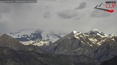view from Alpe di Mera - Panorama Monte Rosa on 2024-04-18