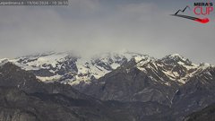 view from Alpe di Mera - Panorama Monte Rosa on 2024-04-19