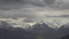 view from Alpe di Mera - Panorama Monte Rosa on 2024-04-29